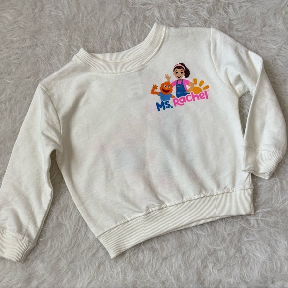Rachel Other - Happy Ms Rachel & Herbie Toddler Cream Sweatshirt